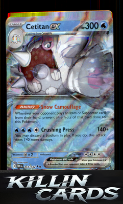 Cetitan ex - 065/182 065/182 Pokemon Double Rare SV10: Destined Rivals Card NM