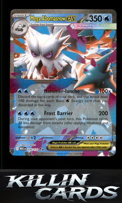Mega Abomasnow ex - 036/132 036/132 Pokemon Double Rare ME01: Mega Evolution Car