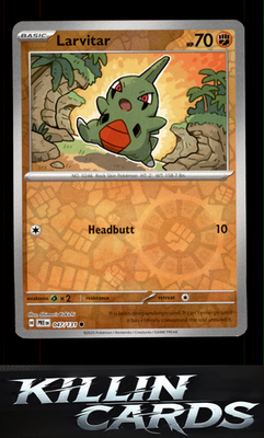 Reverse Holofoil Larvitar 047/131 Pokemon Common SV: Prismatic Evolutions Card N