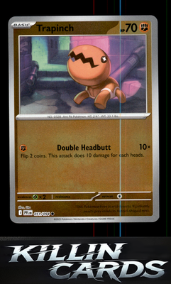 Reverse Holofoil Trapinch 051/094 Pokemon Common ME02: Phantasmal Flames Card NM