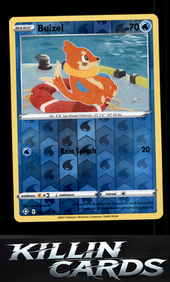 Reverse Holofoil Buizel 022/072 Pokemon Common Shining Fates Card NM