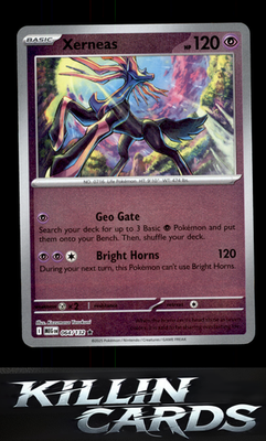 Reverse Holofoil Xerneas 064/132 Pokemon Rare ME01: Mega Evolution Card NM
