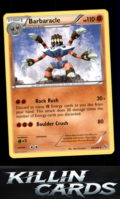Barbaracle 49/106 Pokemon Rare XY - Flashfire Card LP