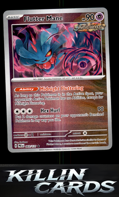 Reverse Holofoil Flutter Mane 043/131 Pokemon Rare SV: Prismatic Evolutions Card