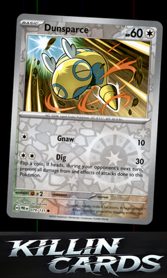 Reverse Holofoil Dunsparce 079/131 Pokemon Common SV: Prismatic Evolutions Card