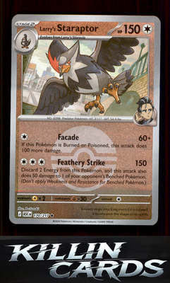 Reverse Holofoil Larry's Staraptor - 170/217 (Poke Ball) 170/217 Pokemon Rare ME