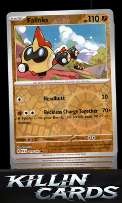 Reverse Holofoil Falinks 119/193 Pokemon Common SV02: Paldea Evolved Card NM