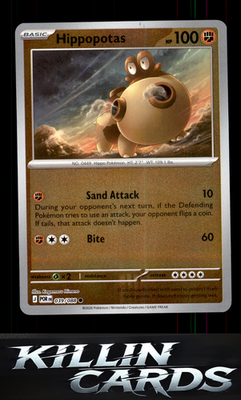 Reverse Holofoil Hippopotas 039/088 Pokemon Common ME03: Perfect Order Card NM