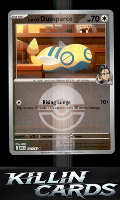 Reverse Holofoil Larry's Dunsparce (Poke Ball) 163/217 Pokemon Common ME: Ascend