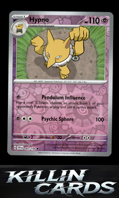 Reverse Holofoil Hypno 083/198 Pokemon Uncommon SV01: Scarlet & Violet Base Set