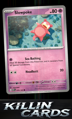 Slowpoke 079/165 Pokemon Common SV: Scarlet & Violet 151 Card NM