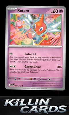 Rotom 092/217 Pokemon Common ME: Ascended Heroes Card NM