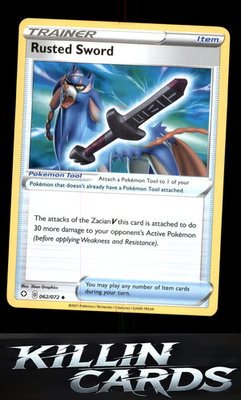 Rusted Sword 062/072 Pokemon Uncommon Shining Fates Card NM