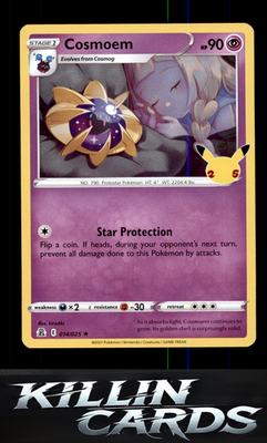 Cosmoem 014/025 Pokemon Holo Rare Celebrations Card NM