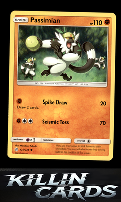 Passimian 125/236 Pokemon Common SM - Cosmic Eclipse Card LP
