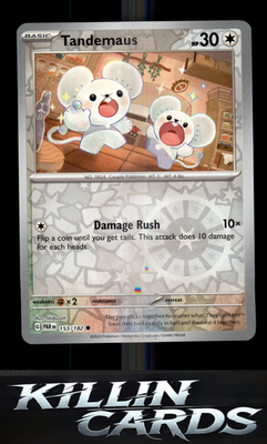 Reverse Holofoil Tandemaus - 153/182 153/182 Pokemon Common SV04: Paradox Rift C