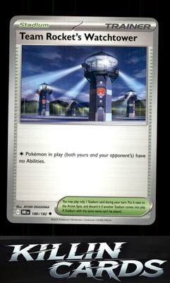 Team Rocket's Watchtower 180/182 Pokemon Uncommon SV10: Destined Rivals Card NM
