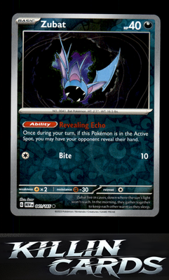 Reverse Holofoil Zubat 041/165 Pokemon Common SV: Scarlet & Violet 151 Card NM