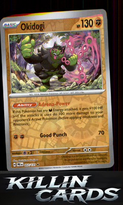 Reverse Holofoil Okidogi 057/131 Pokemon Rare SV: Prismatic Evolutions Card LP