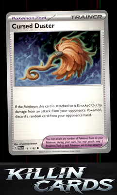 Cursed Duster 161/182 Pokemon Uncommon SV04: Paradox Rift Card NM