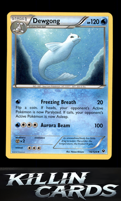 Dewgong 16/124 Pokemon Uncommon XY - Fates Collide Card NM
