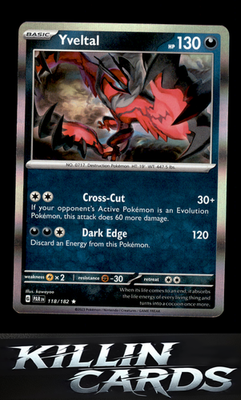 Yveltal - 118/182 118/182 Pokemon Rare SV04: Paradox Rift Card NM