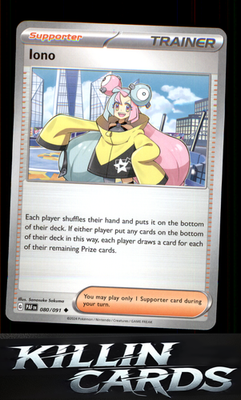 Iono - 080/091 080/091 Pokemon Uncommon SV: Paldean Fates Card NM