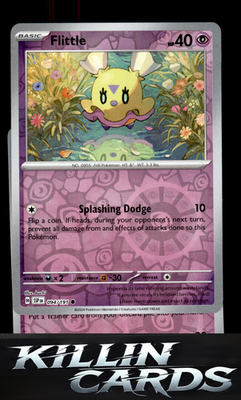 Reverse Holofoil Flittle 094/191 Pokemon Common SV08: Surging Sparks Card NM