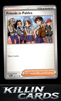 Friends in Paldea - 109/131 109/131 Pokemon Common SV: Prismatic Evolutions Card