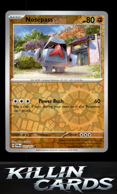 Reverse Holofoil Nosepass 101/167 Pokemon Common SV06: Twilight Masquerade Card