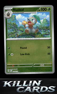 Reverse Holofoil Nuzleaf 014/132 Pokemon Common ME01: Mega Evolution Card NM