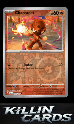 Reverse Holofoil Charcadet - 039/198 039/198 Pokemon Common SV01: Scarlet & Viol