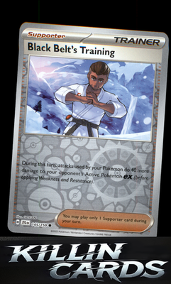 Reverse Holofoil Black Belt's Training - 145/159 145/159 Pokemon Common SV09: Jo