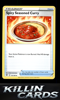 Spicy Seasoned Curry 151/189 Pokemon Uncommon SWSH10: Astral Radiance Card NM