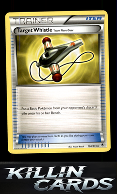 Target Whistle 106/119 Pokemon Uncommon XY - Phantom Forces Card LP