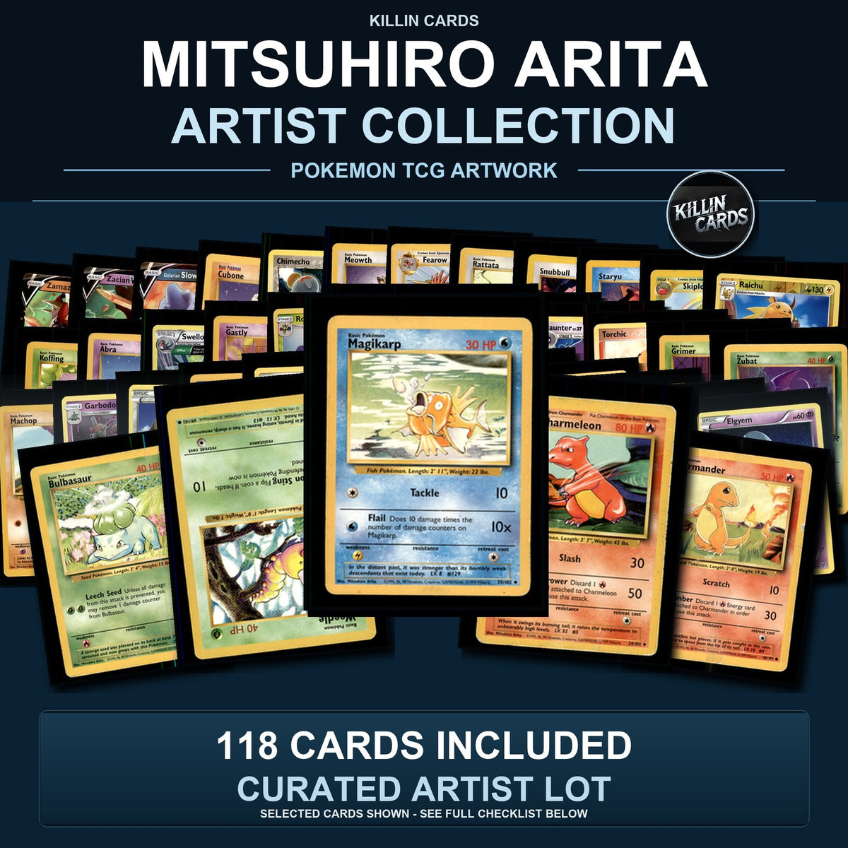 Pokemon TCG Mitsuhiro Arita Artist Collection 118 Cards Lot