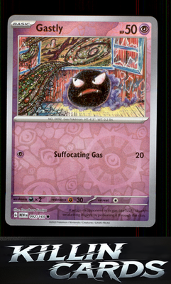 Reverse Holofoil Gastly 092/165 Pokemon Common SV: Scarlet & Violet 151 Card NM