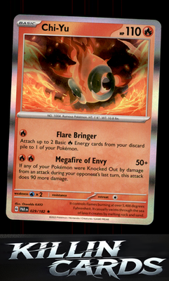 Chi-Yu 029/182 Pokemon Rare SV04: Paradox Rift Card NM