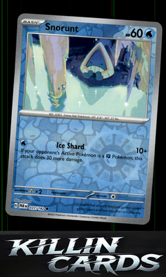 Reverse Holofoil Snorunt - 037/182 037/182 Pokemon Common SV04: Paradox Rift Car