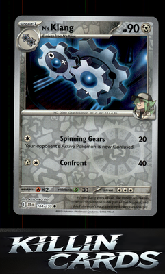 Reverse Holofoil N's Klang 104/159 Pokemon Common SV09: Journey Together Card NM