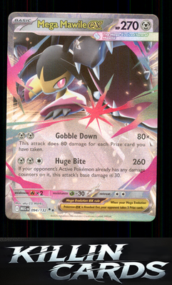 Mega Mawile ex - 094/132 094/132 Pokemon Double Rare ME01: Mega Evolution Card N