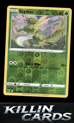 Reverse Holofoil Scyther (005) 005/189 Pokemon Common SWSH10: Astral Radiance Ca