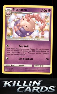 Musharna 89/236 Pokemon Uncommon SM - Unified Minds Card NM
