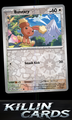 Reverse Holofoil Buneary 083/131 Pokemon Common SV: Prismatic Evolutions Card NM