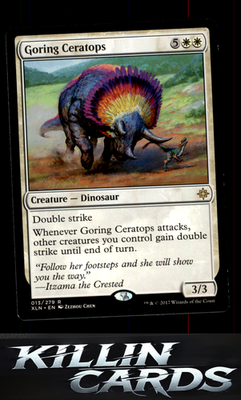 Goring Ceratops 13 Magic R Ixalan Card NM