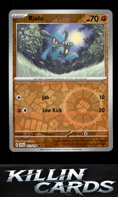 Reverse Holofoil Riolu - 112/198 112/198 Pokemon Common SV01: Scarlet & Violet B