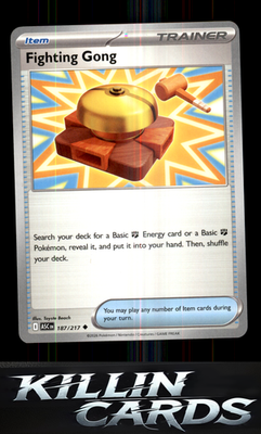Fighting Gong 187/217 Pokemon Uncommon ME: Ascended Heroes Card NM