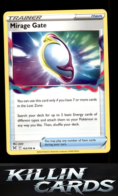 Mirage Gate 163/196 Pokemon Uncommon SWSH11: Lost Origin Card NM
