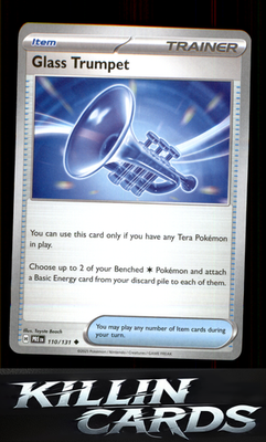 Glass Trumpet 110/131 Pokemon Uncommon SV: Prismatic Evolutions Card NM