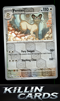 Reverse Holofoil Persian - 049/064 049/064 Pokemon Common SV: Shrouded Fable Car